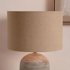 Edward Natural Linen Cylinder Shade