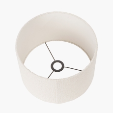 Rouen Boucle Cylinder Shade White