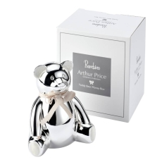Arthur Price Silver Plated Teddy Bear Money Box