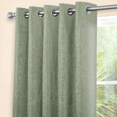 Amberley Eyelet Headed Curtains Sage