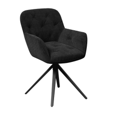 Charleston Swivel Dining Chair Charcoal