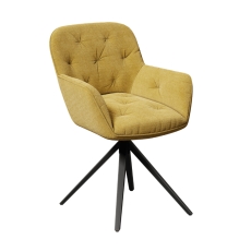Charleston Swivel Dining Chair Ochre