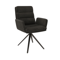 Helsinki Swivel Dining Chair Charcoal