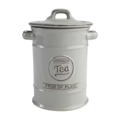 T&G Woodware Pride Of Place Tea Jar Cool Grey
