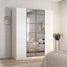 Ashfield 4 Door 2 Mirror Wardrobe Alpine White