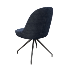Miami Swivel Dining Chair Dark Blue
