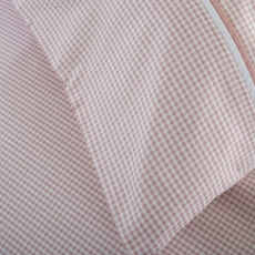 The Lyndon Company Gingham Duvet Set Rose/White