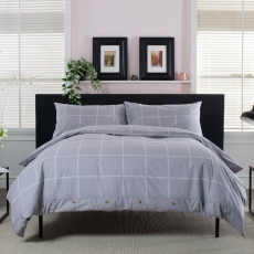 The Lyndon Company Crossley Heath Duvet Set Grey/White