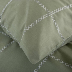 The Lyndon Company Crossley Heath Duvet Set Green/White