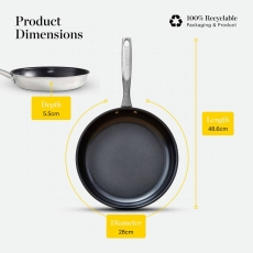 Good Food Tri-Ply 28cm Frying Pan