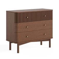 Savannah 3 Drawer Chest Brown Oak