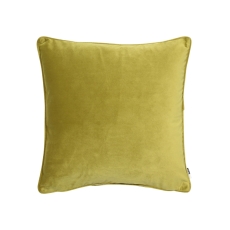 Luxe 56cm Velvet Piped Cushion Acid Green