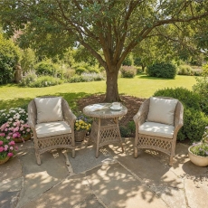 Normandy Rattan 2 Seater Bistro Set