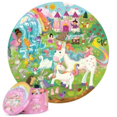 Boppi 150 Piece Round Jigsaw Puzzle Unicorn