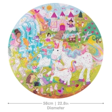 Boppi 150 Piece Round Jigsaw Puzzle Unicorn