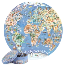 Bopster World Map Illlustrated 1000pcs