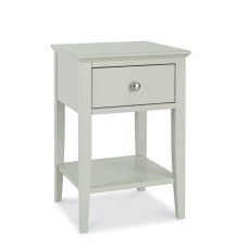 Alaska Cotton 1 Drawer Bedside Table