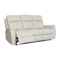 Kira 3 Seater Leather Power Recliner Sofa