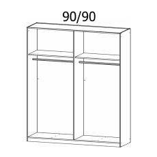 Boston 4 Door 2 Mirror Wardrobe Artisan Oak