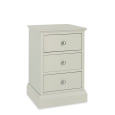 Alaska Cotton 3 Drawer Bedside Chest