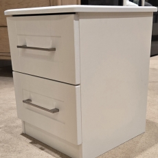 Aspen White Bedside Cabinet (Ipswich)