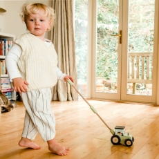 Orange Tree Toys Push Along Tractor