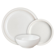 Denby Cotton White 12 Piece Tableware Set