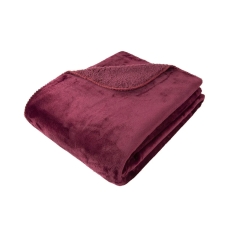 Cosy Soft Fleece Throw Aubergine 150cm x 200cm