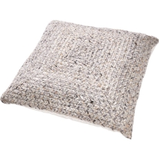 Indoor Outdoor Warm Grey Tweed Style Scatter Cushion