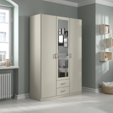 Genoa 3 Door (1 Mirror) 2 Drawer Wardrobe