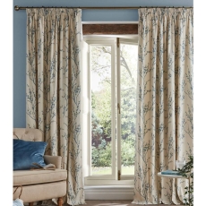 Laura Ashley Pussywillow Readymade Curtains Seaspray