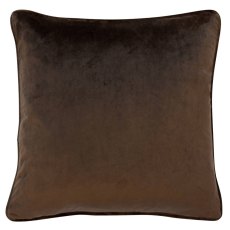 Luxe 43cm Velvet Piped Cushion Chocolate
