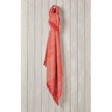 Walton & Co Recycled Cotton Throw Terracotta