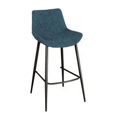 Silver Bar Stool Mineral Blue