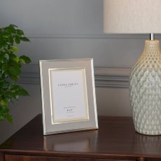 Laura Ashley Harrison Photo Frame Grey Linen 5 x 7"
