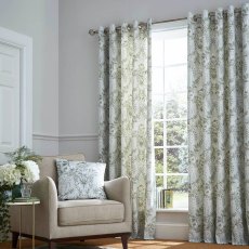 Laura Ashley Parterre Readymade Curtains Sage