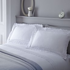 Serene Renaissance Duvet Cover Set White