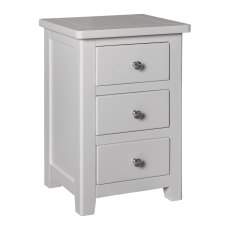 Hamilton 3 Drawer Bedside Grey