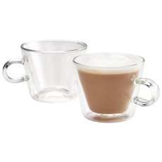 Duo 2 Piece Cappuccino Glass Set 250Ml/Flared