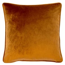 Luxe 43cm Velvet Piped Cushion Tan