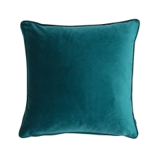 Luxe 43cm Velvet Piped Cushion Teal