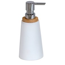 Sonata Soap Dispenser White-Bamboo