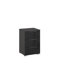 Montego 3 Drawer Bedside Chest Graphite