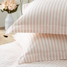 The Linen Yard Hebden Duvet Set Blush