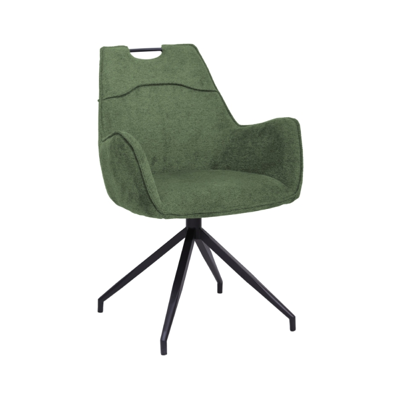 Magnus Swivel Armchair Green