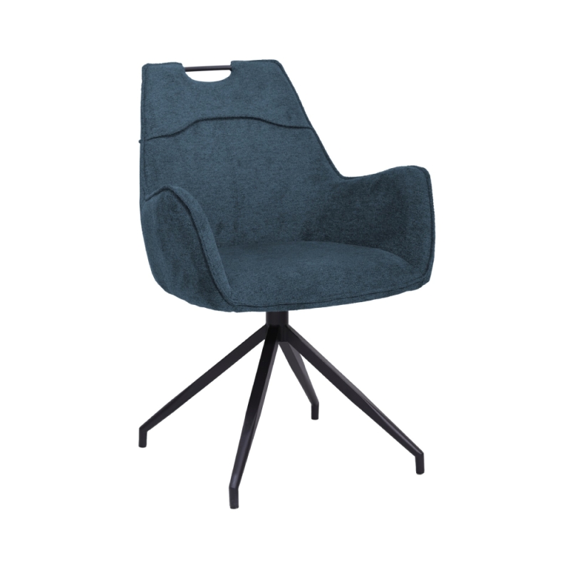 Magnus Swivel Armchair Blue