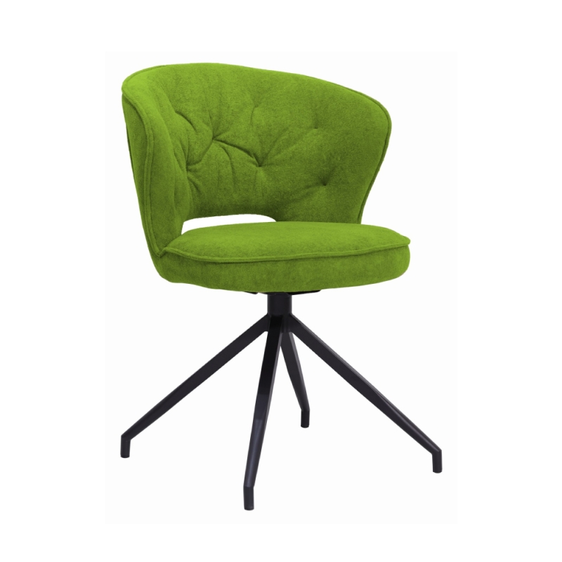 Atlas Open Back Swivel Chair Green