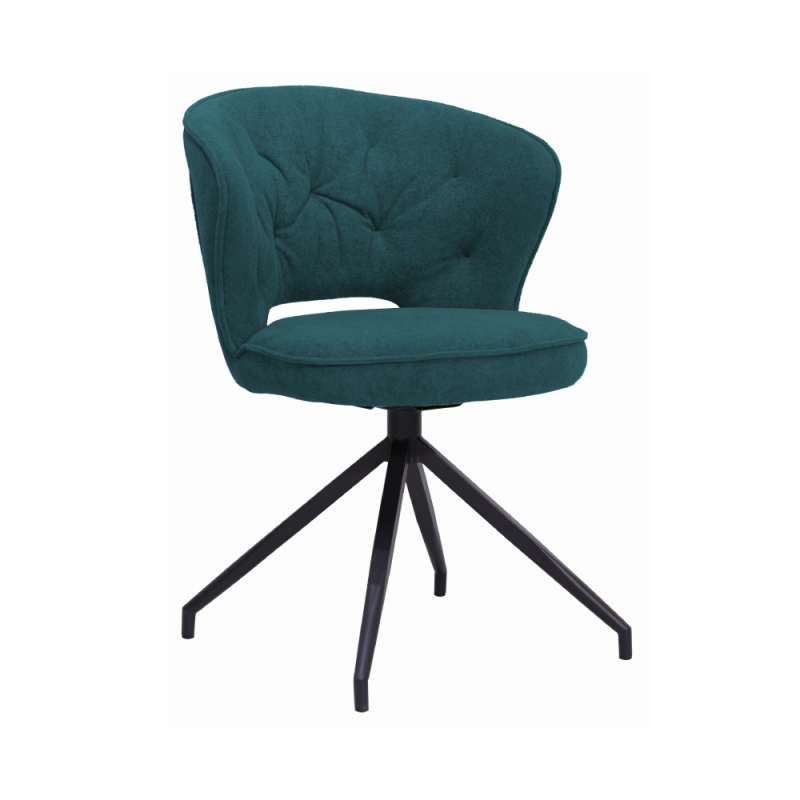 Atlas Open Back Swivel Chair Blue