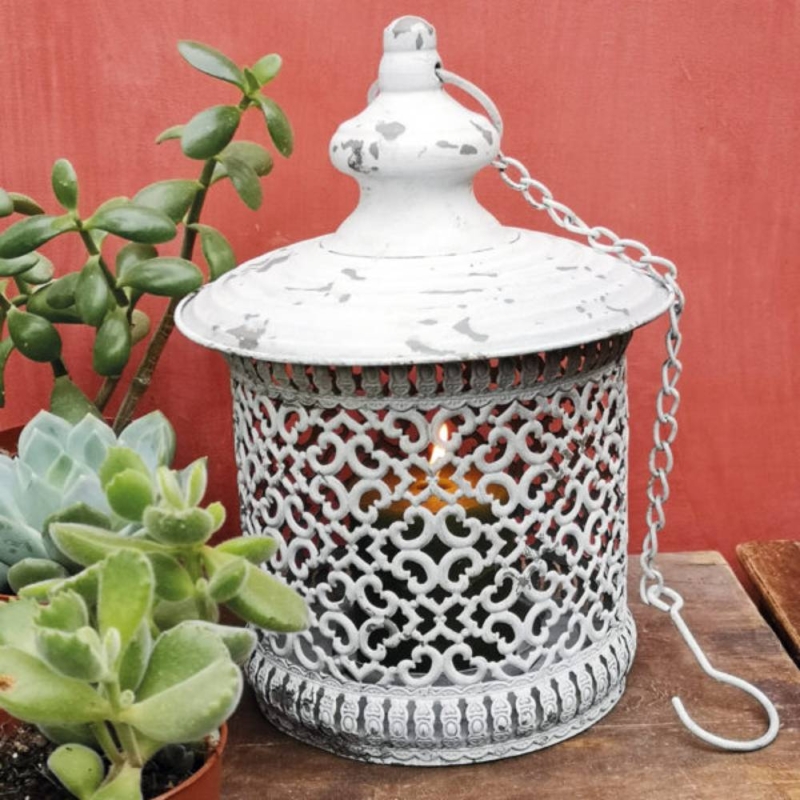 Hanging Lantern Pacha Antique White