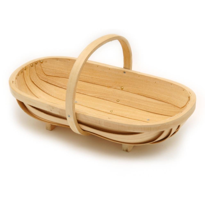 GHV/TRL NATURAL WOODEN TRUG - LARGE FSC 100%